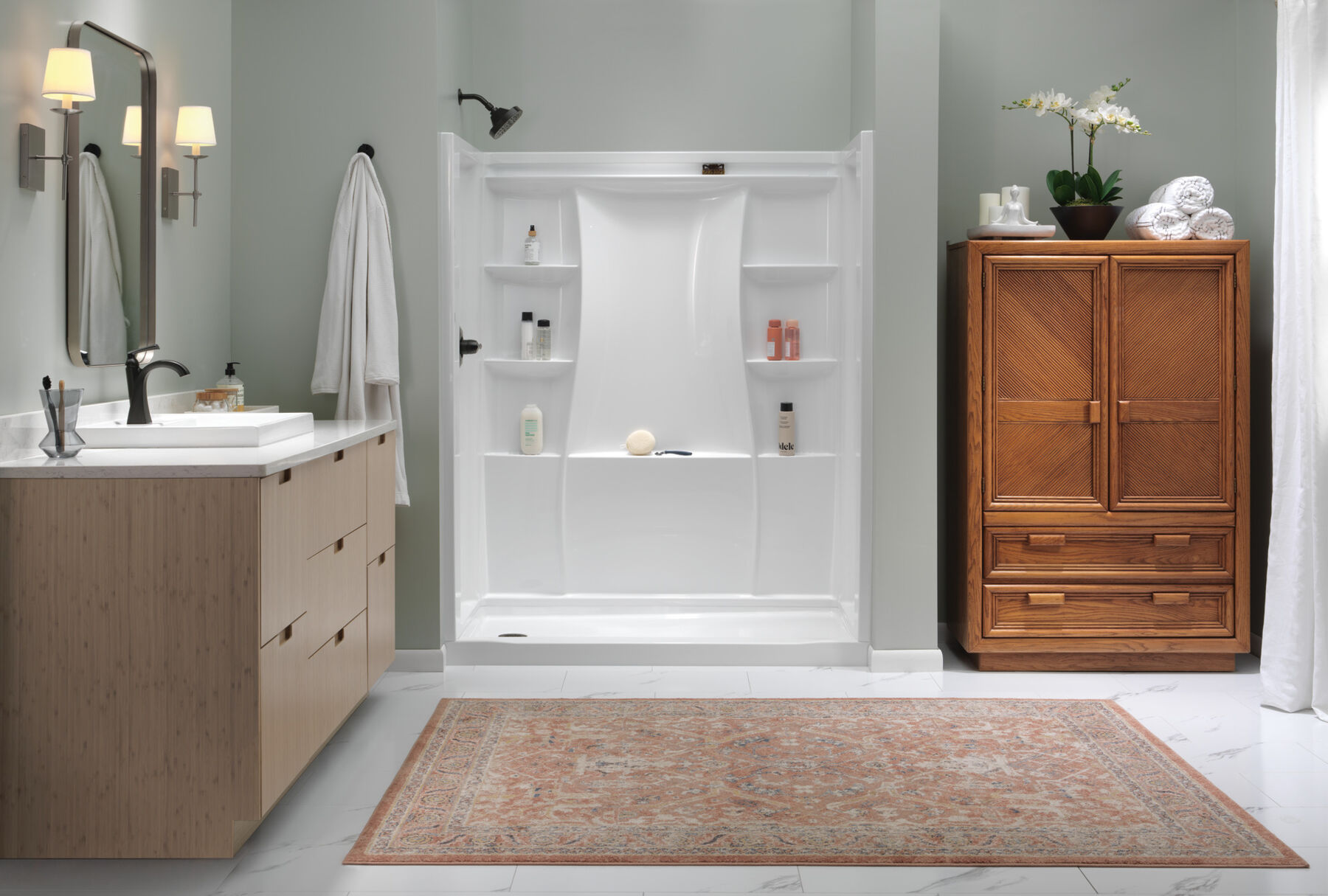 60x30 Alcove Shower Bundle - Left