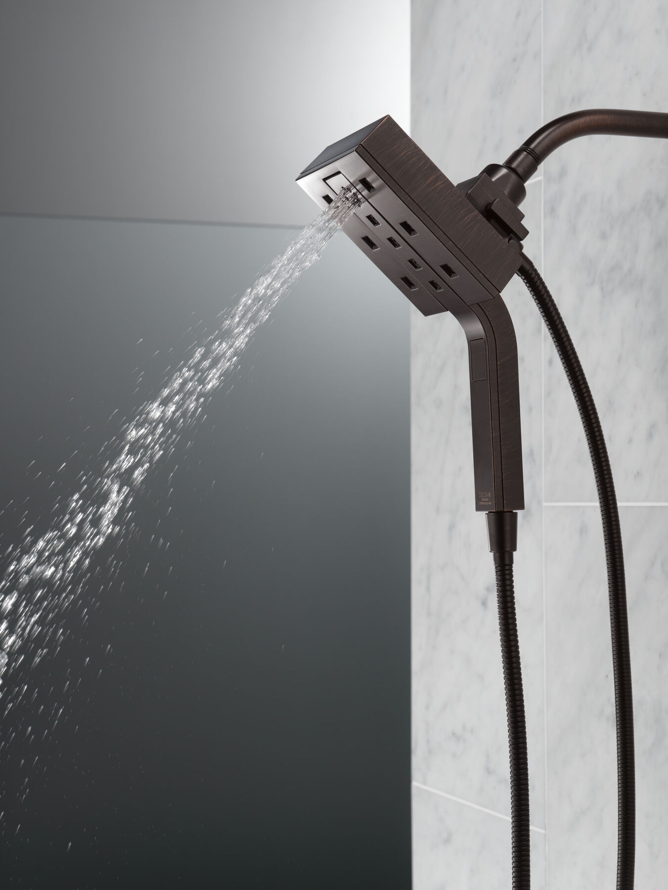 H<sub>2</sub>Okinetic&reg; In2ition&reg; 4-Setting Two-in-One Shower