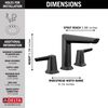 Two Handle Widespread Bathroom Faucet (Recertified)