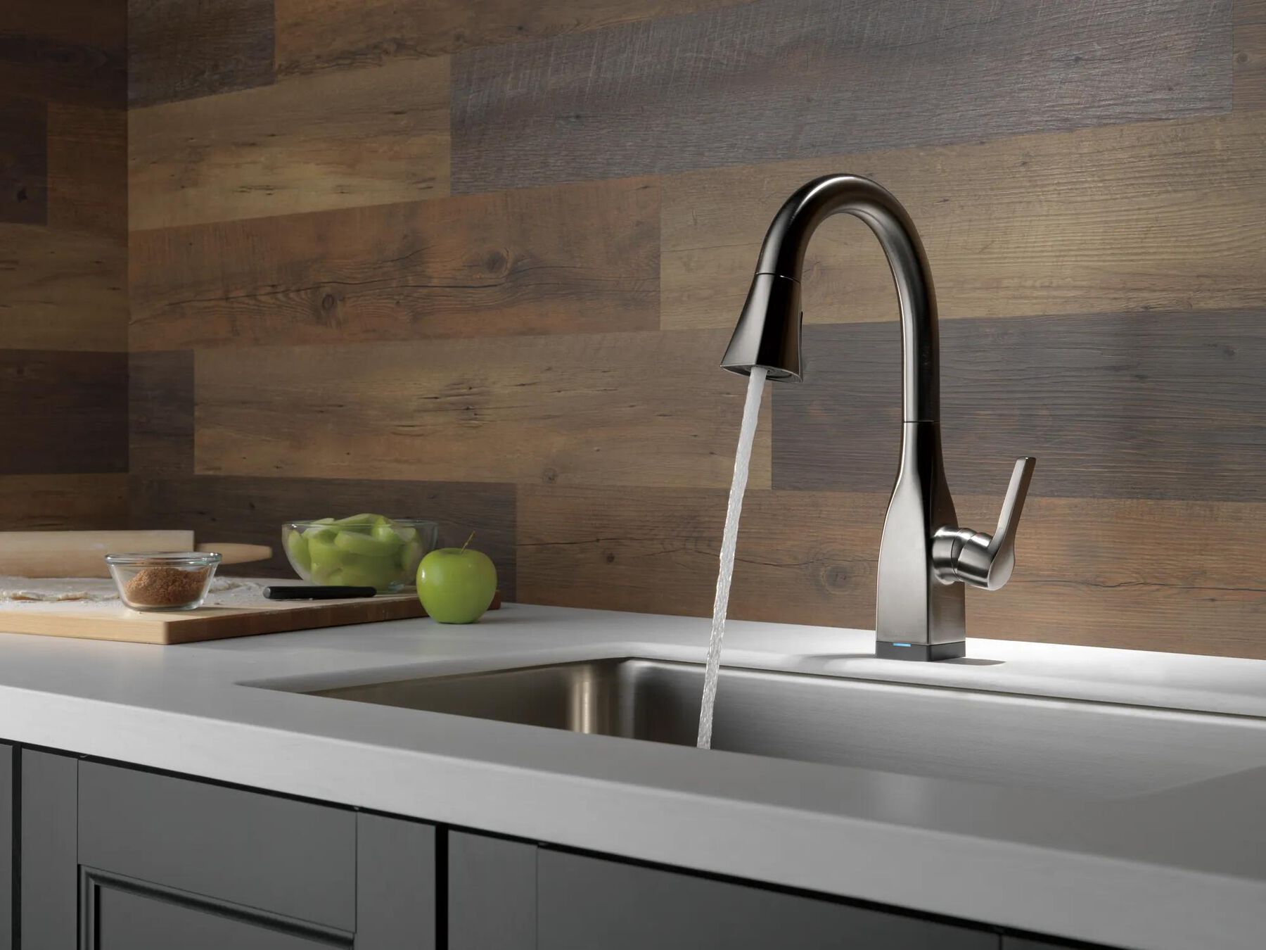 Single Handle Pull-Down Bar/Prep Faucet with Touch