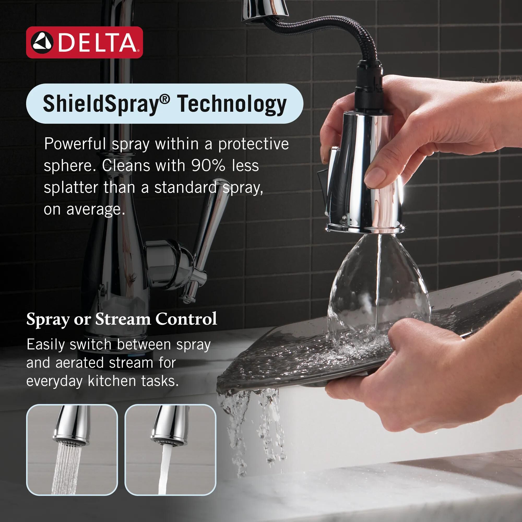 Single Handle Pull-Down Kitchen Faucet with Soap Dispenser and
