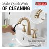 Two Handle Widespread Pull Down Bathroom Faucet
