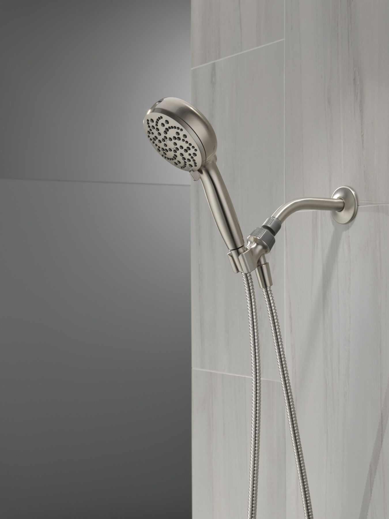 6-Setting Hand Shower with Cleaning Spray in SpotShield Brushed Nickel - 2.5 GPM