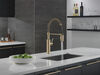 Single-Handle Pull-Down Spring Kitchen Faucet