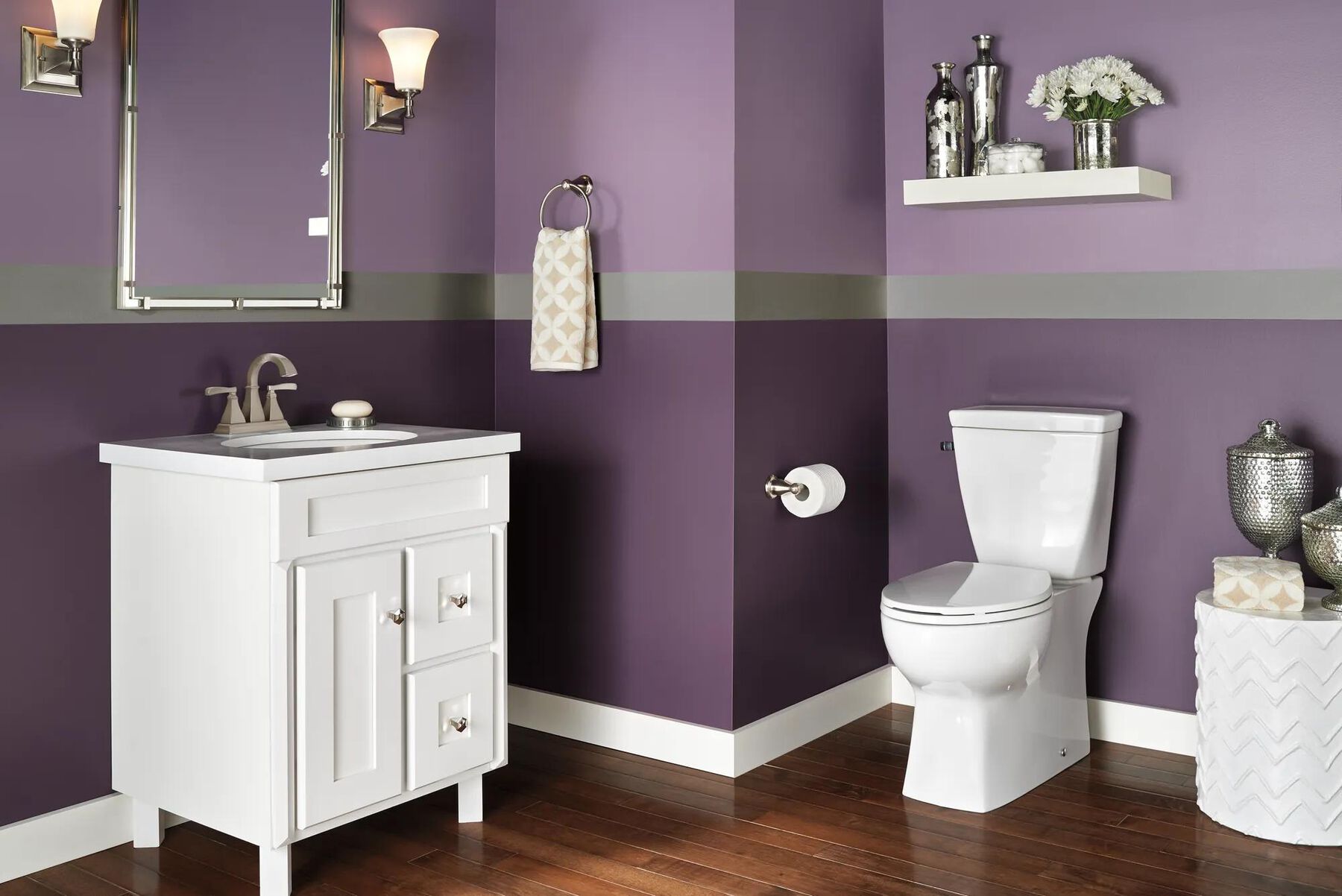 Elongated Concealed Trapway Toilet
