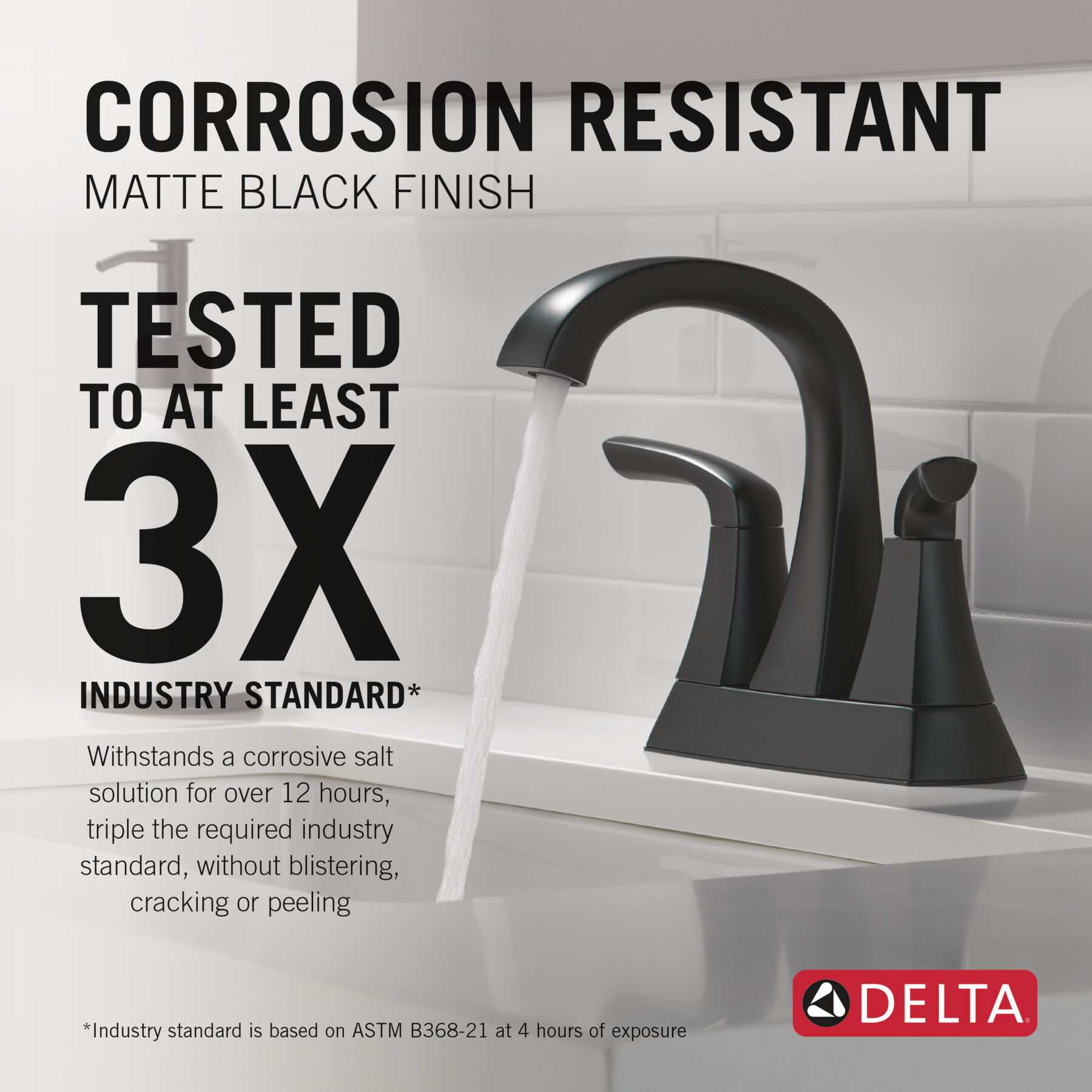 Centerset Lavatory Faucet with 14 Series Tub Shower Trim Bundle