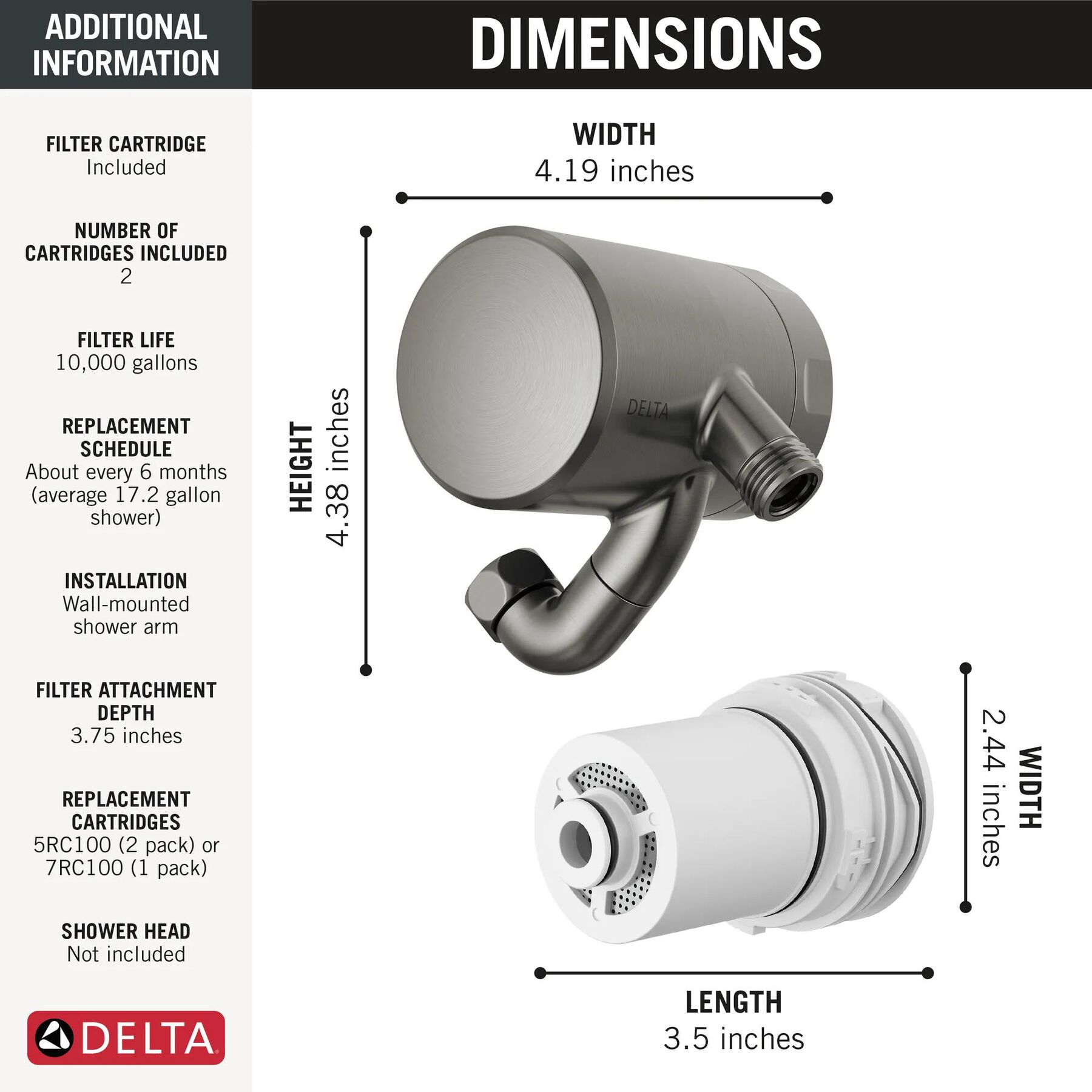 Premium Shower Filter with Extra Filter Bundle