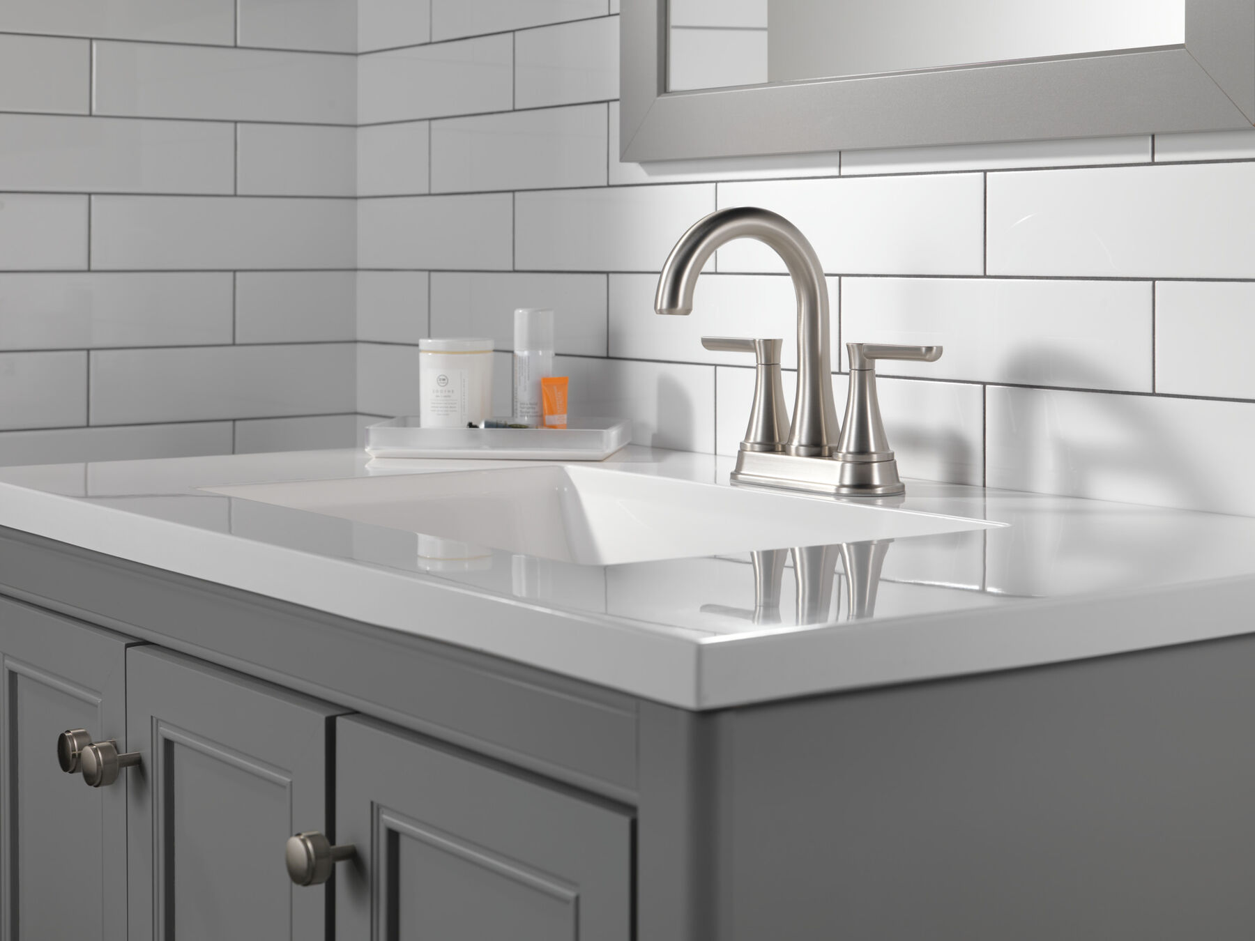 Two Handle Centerset Bathroom Faucet
