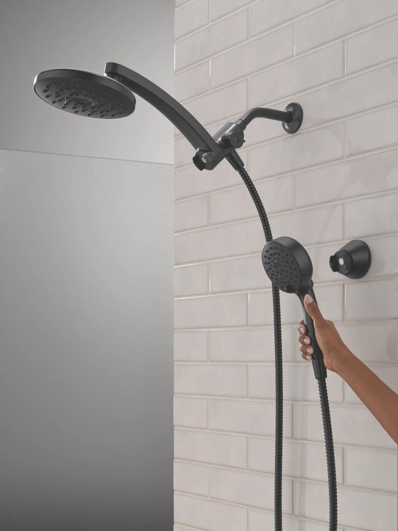PivotPro&trade; 3-in-1 Combination Shower with Silicone Spray Face