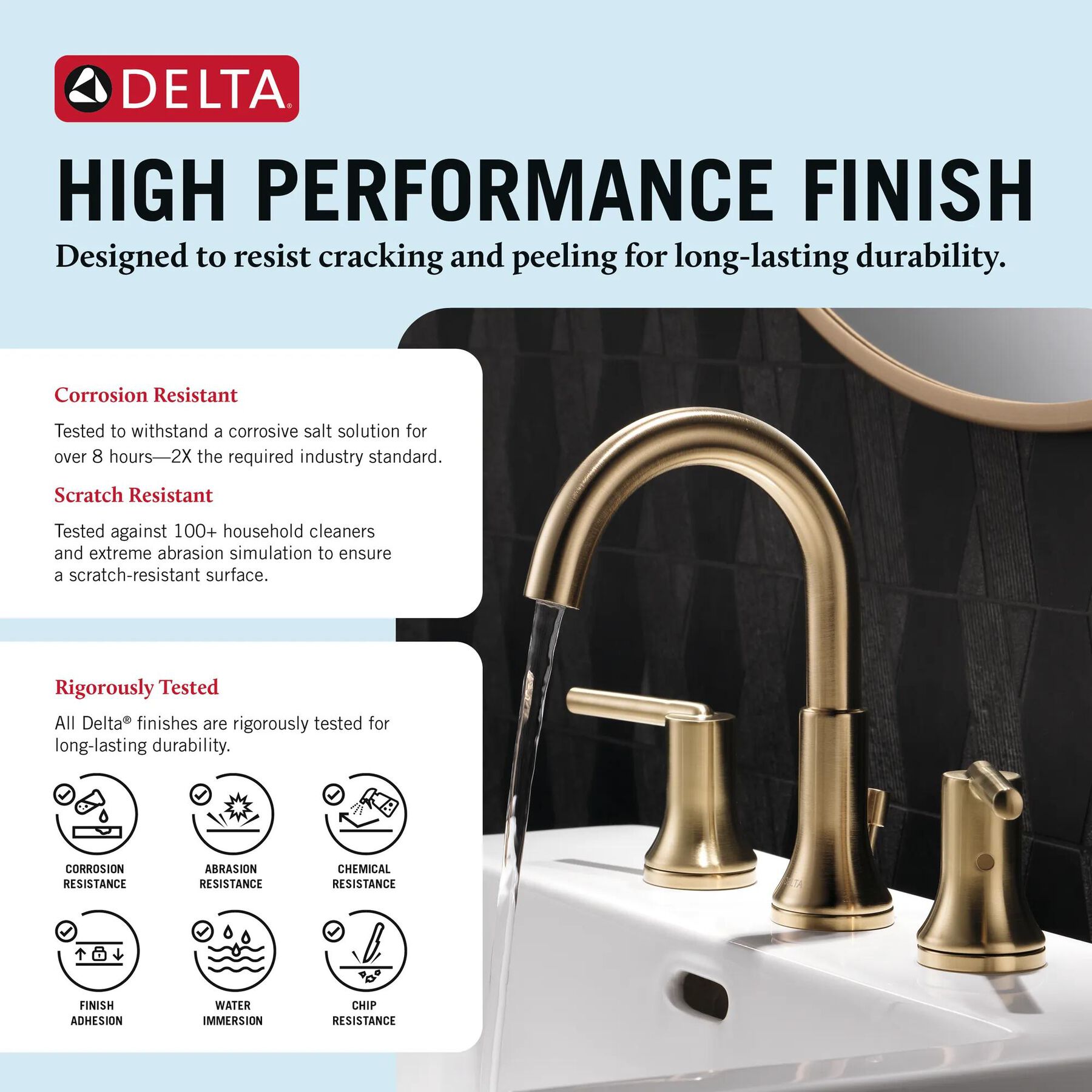 Two Handle Widespread Bathroom Faucet