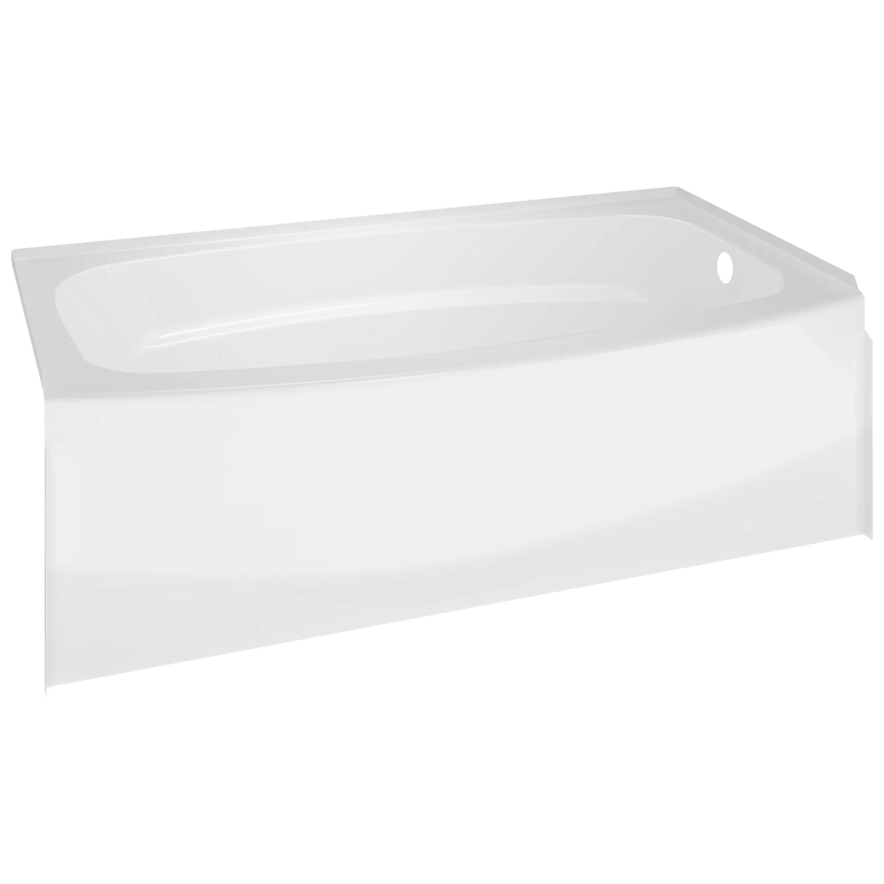 60" x 30" Curved Bathtub - Right Drain