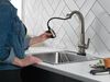 Single Handle Pull Down Bar/Prep Faucet With Touch<sub>2</sub>O Technology