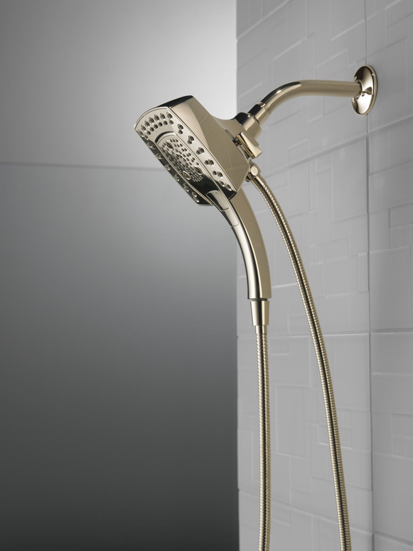 H<sub>2</sub>Okinetic&reg; In2ition&reg; 5-Setting Two-in-One Shower