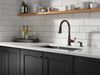 Single Handle Pull-Down Kitchen Faucet with Soap Dispenser and ShieldSpray Technology