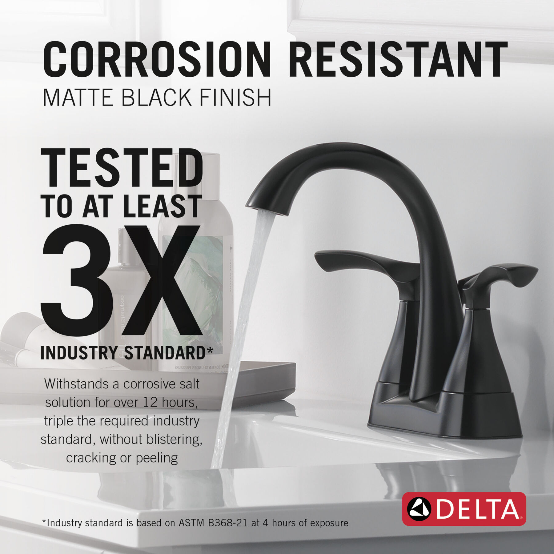 Two Handle Centerset Bathroom Faucet (Recertified)