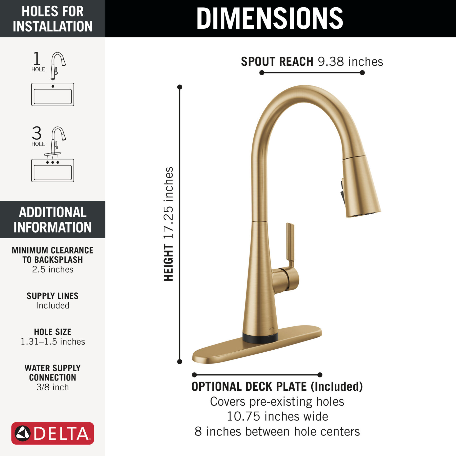 Single Handle Pull-Down Touch<sub>2</sub>O&reg; Technology Kitchen Faucet with Touchless Technology