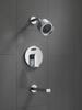 In-Wall Tub and Shower - Stick Handle; with 3-Setting Shower Head Ceramic Valve System