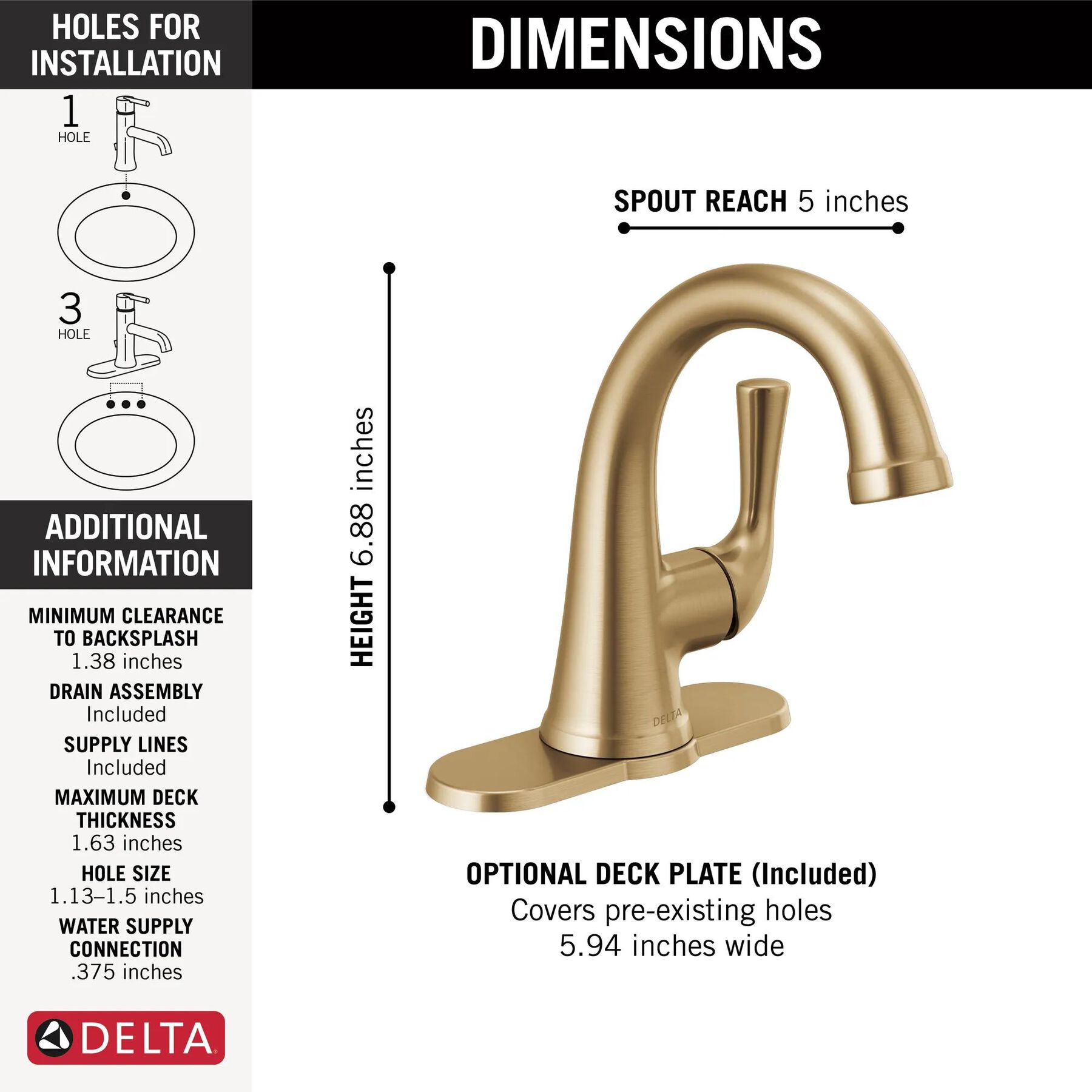 Single Handle Bathroom Faucet
