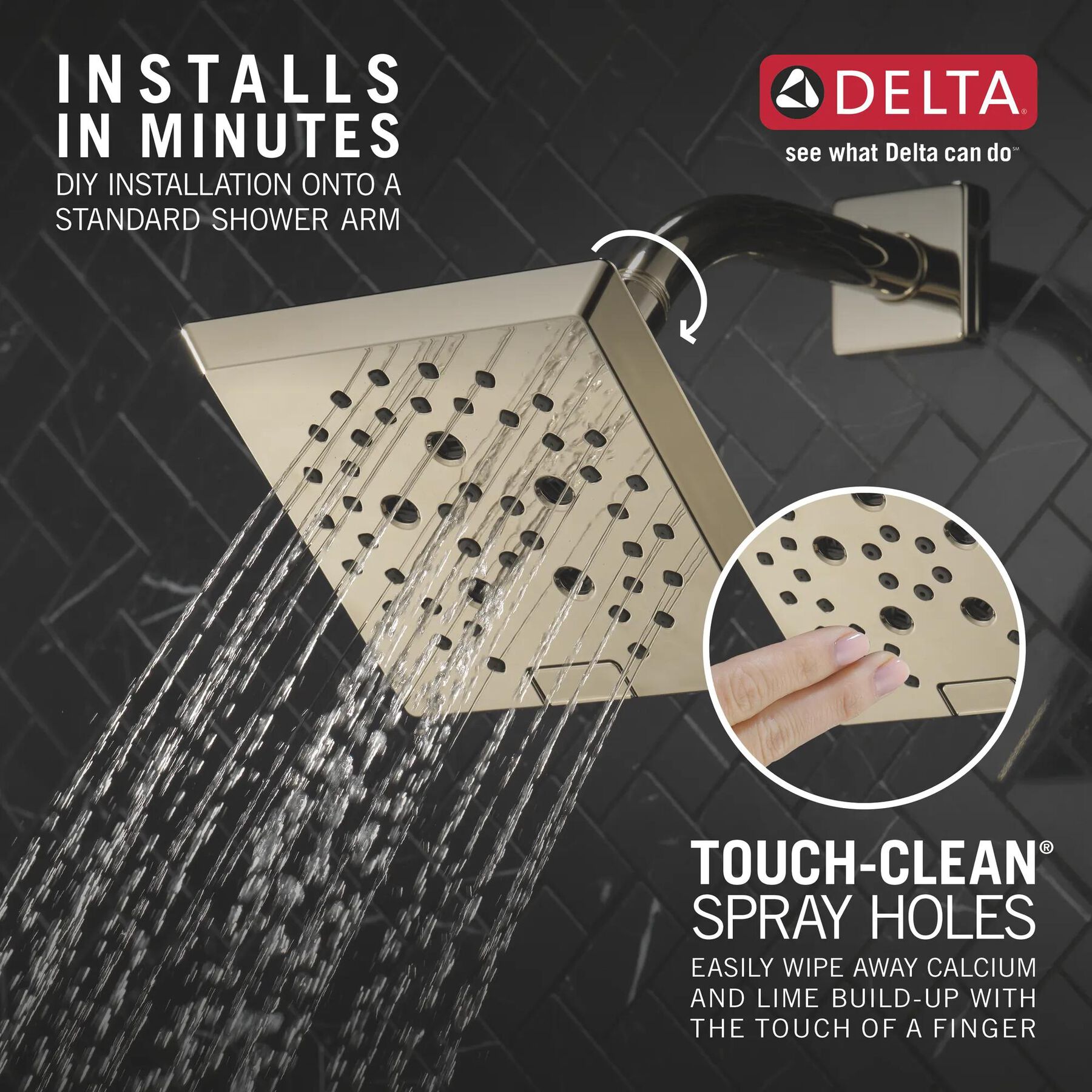 H2O Shower Head 1.75 GPM 5-Setting (Recertified)