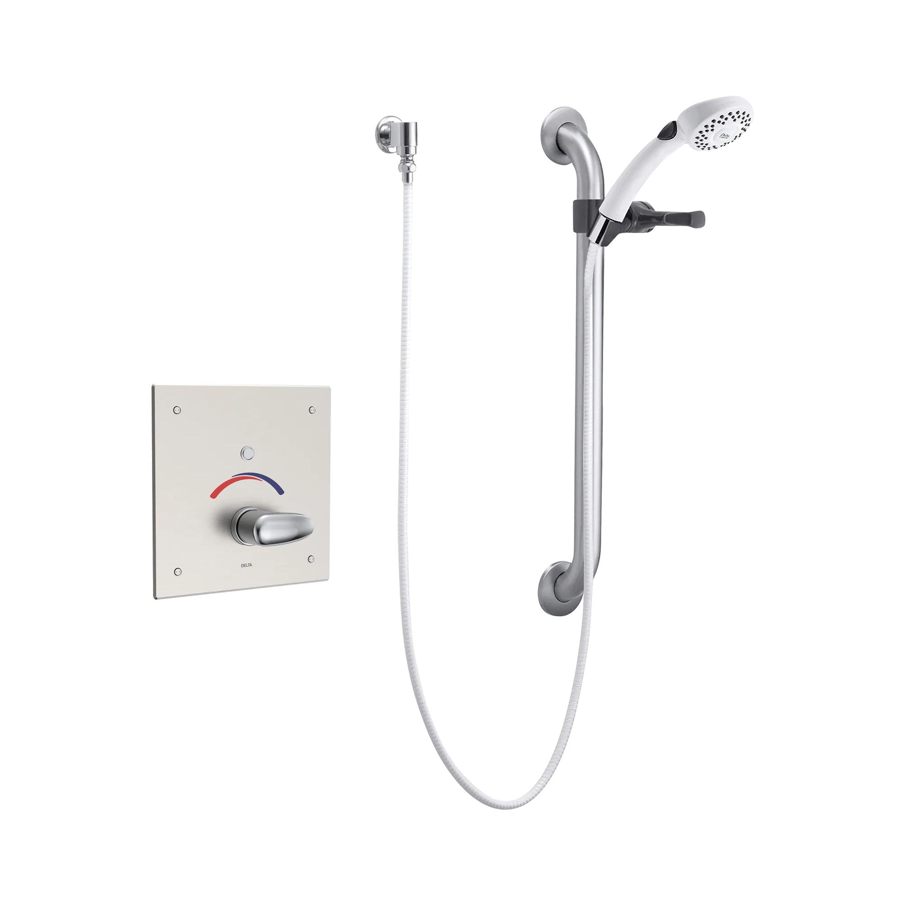 Electronic Shower Trim with Push Button Activator- Hardwire