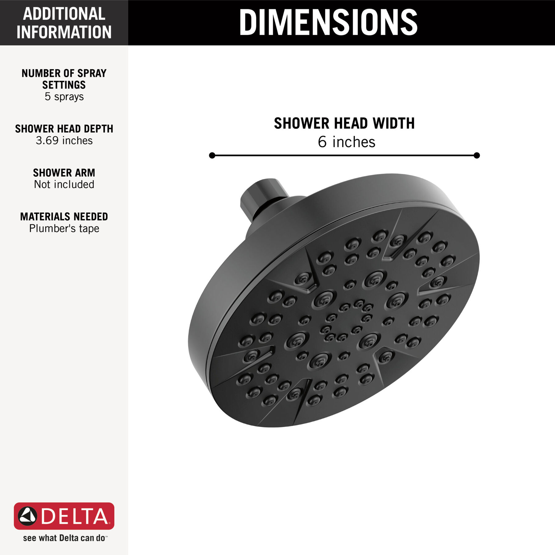 5-Setting Showerhead