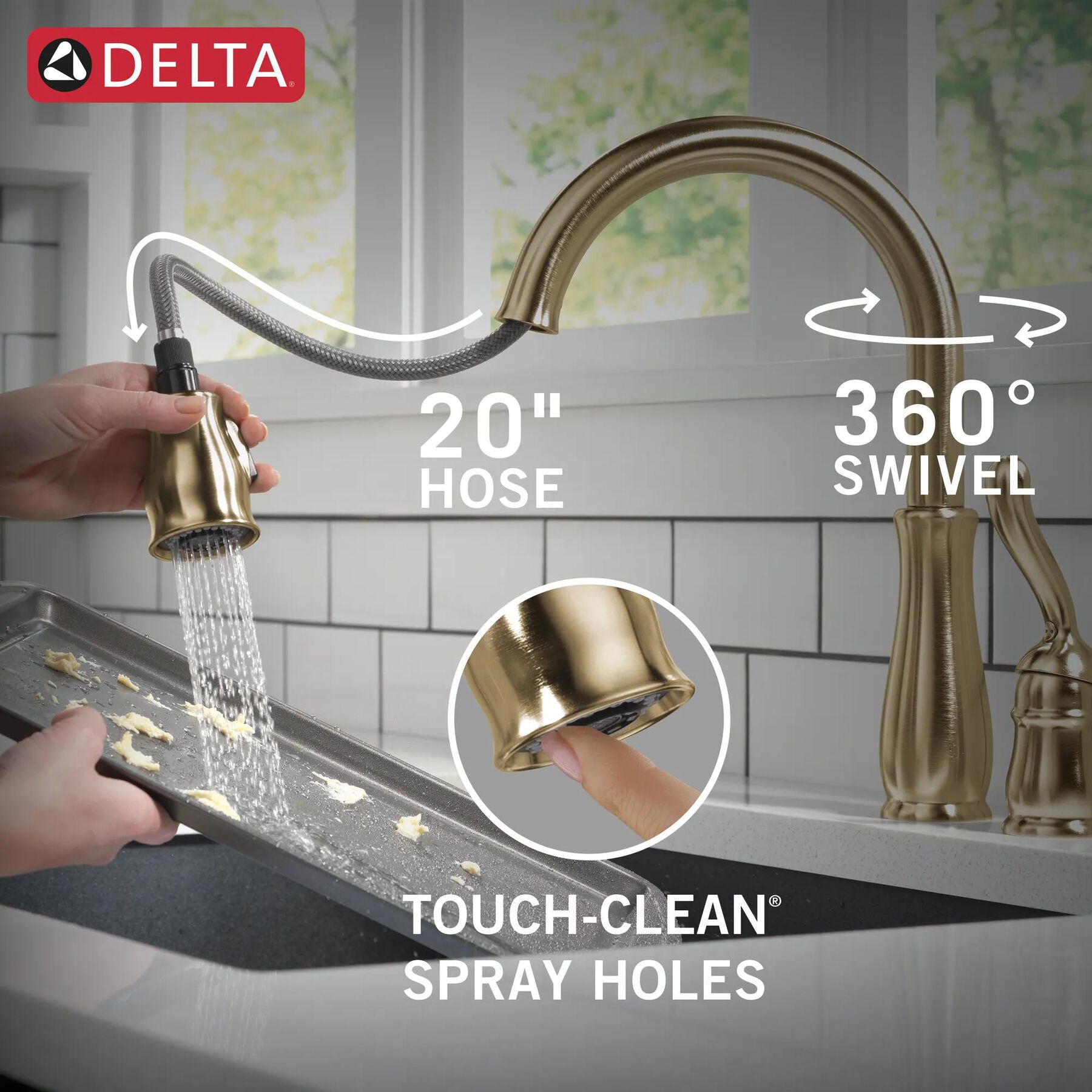 Single Handle Pull-Down Kitchen Faucet