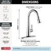Single Handle Pull-Down Kitchen Faucet with Touch<sub>2</sub>O&reg; Technology