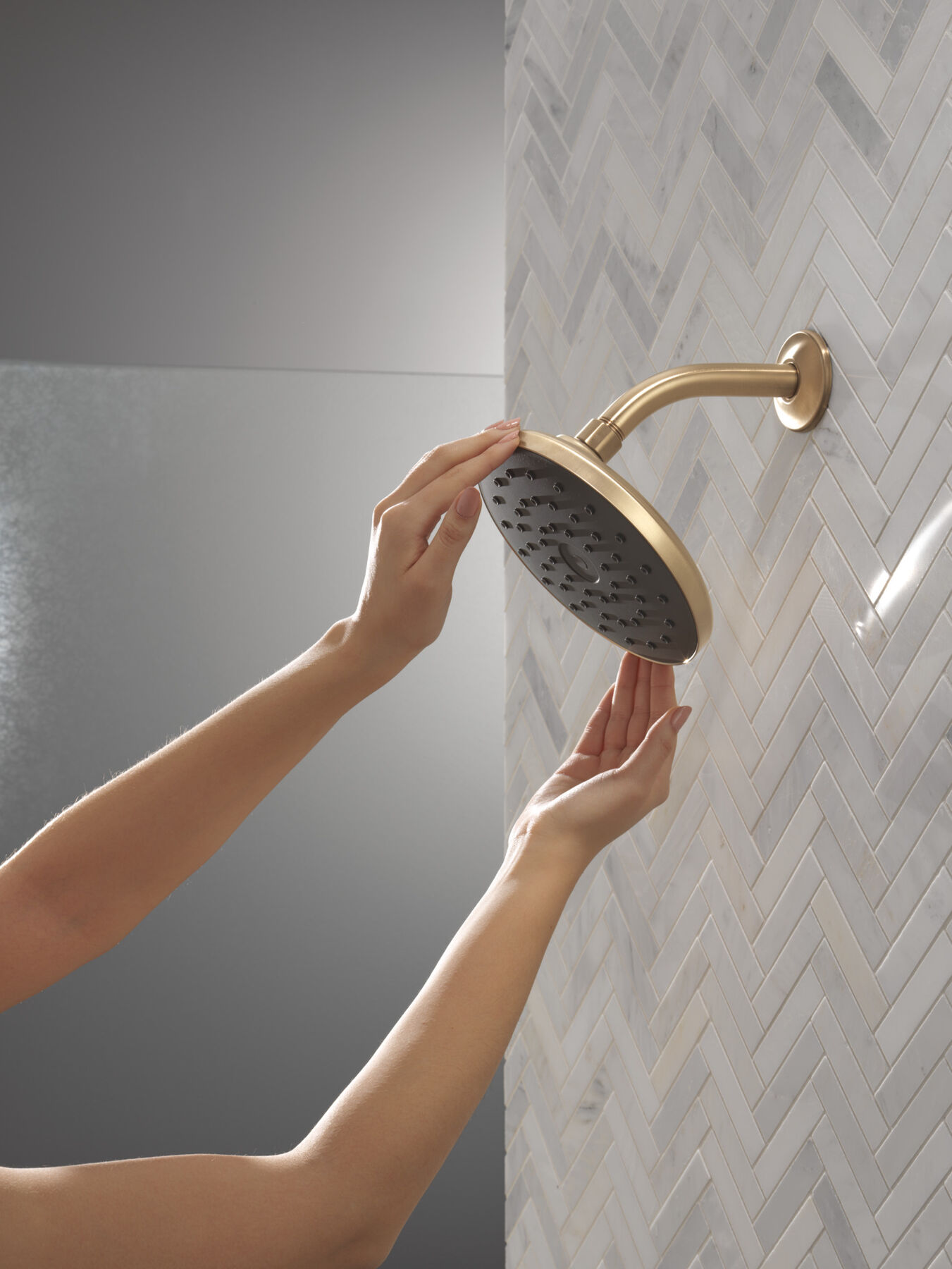 PivotPro&trade; Raincan Shower Head with TouchClean&reg; Spray Face