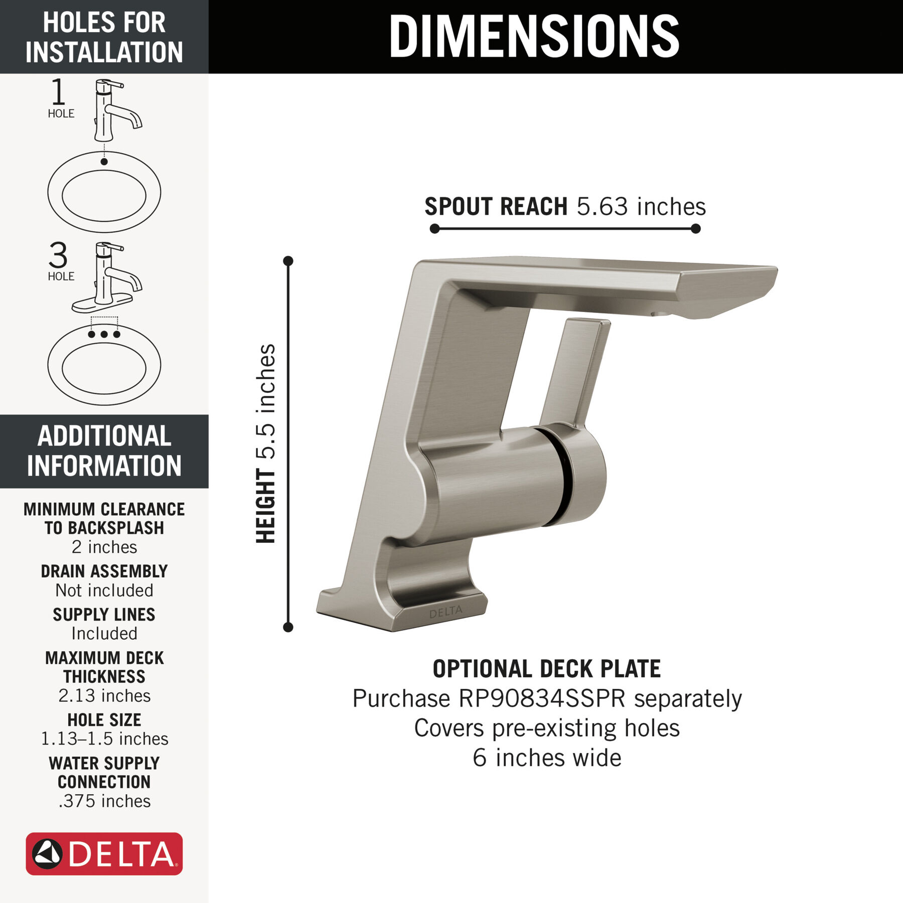 Single Handle Bathroom Faucet