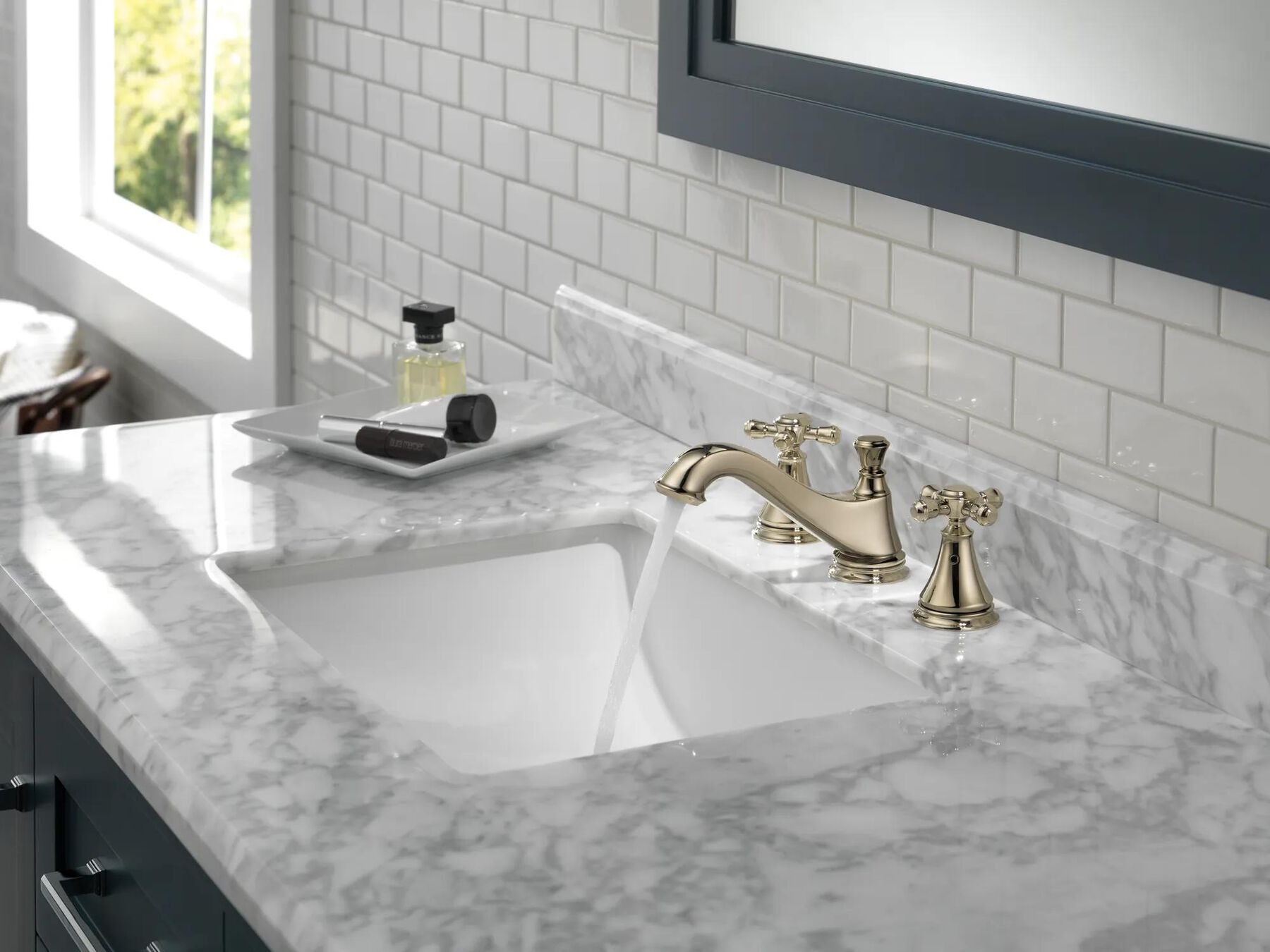 Metal Cross Handle Set - Deck Mount Bathroom & Bidet
