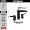 Two Handle Widespread Bathroom Faucet