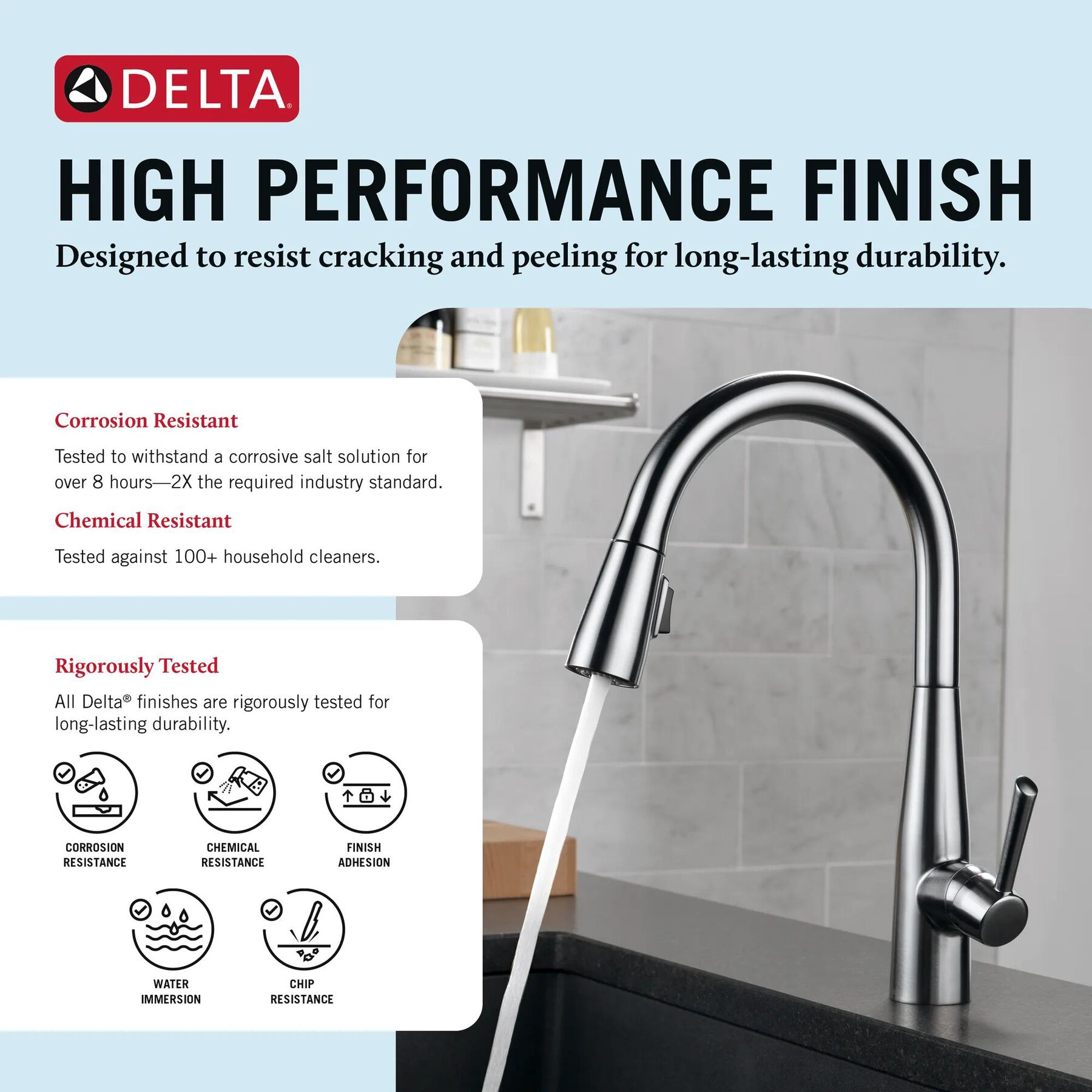 Single Handle Pull-Down Kitchen Faucet