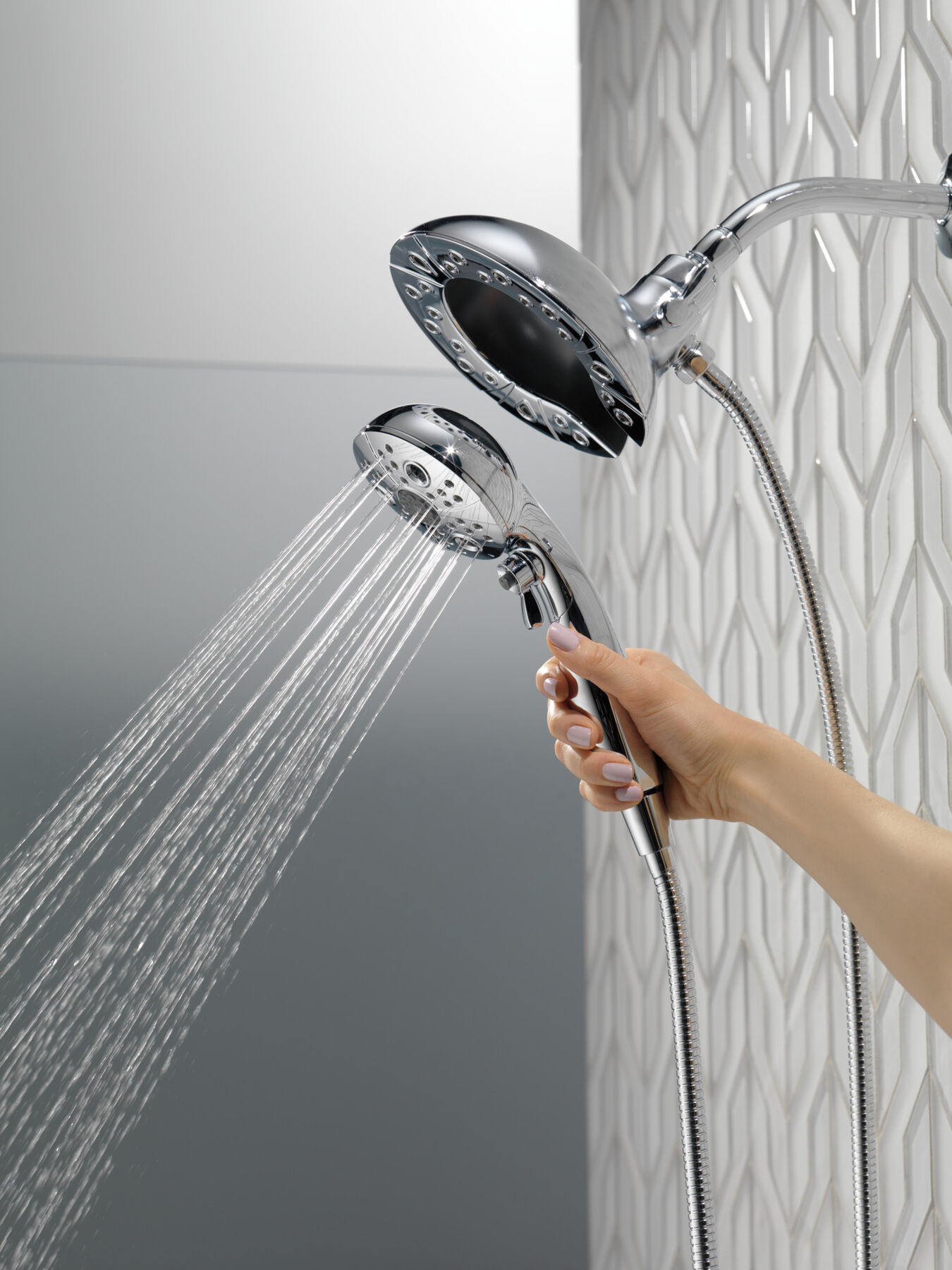H<sub>2</sub>Okinetic&reg; In2ition&reg; 5-Setting Two-in-One Shower (Recertified)
