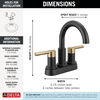 Two Handle Centerset Bathroom Faucet