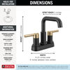 Two Handle Centerset Bathroom Faucet