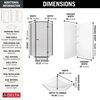 38x38 Corner Shower Bundle with Door - Classic Neo with Glue Up Wall Set
