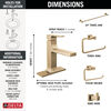 Single Handle Lavatory Faucet with Bathroom Accessories Bundle