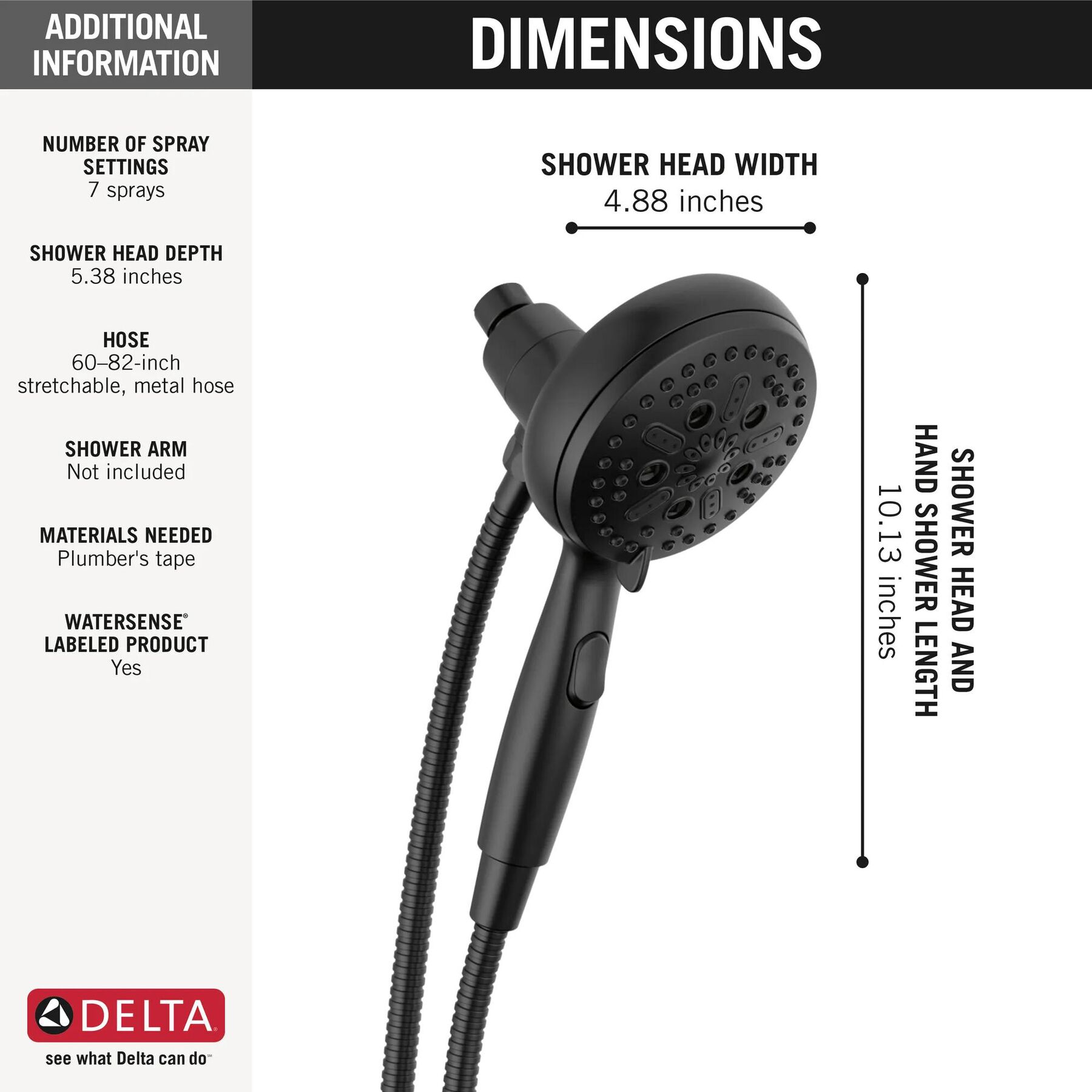 SureDock&reg; Magnetic Hand Shower 1.75 GPM (Recertified)