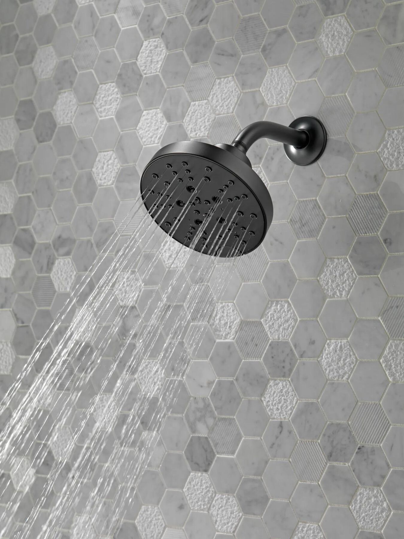 H<sub>2</sub>Okinetic&reg; 5-Setting Contemporary Raincan Shower Head (Recertified)