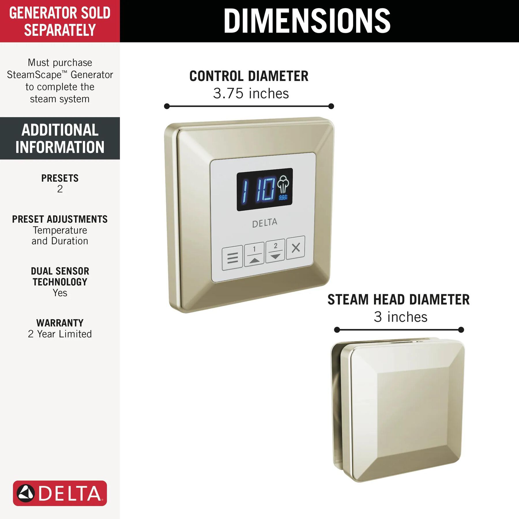 Square Steam Package