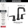 Two Handle Widespread Bathroom Faucet