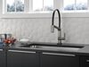 Single Handle Exposed Hose Kitchen Faucet with Touch<sub>2</sub>O Technology