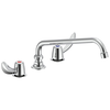 Two Handle 8 In Below Deck-Mount Faucet