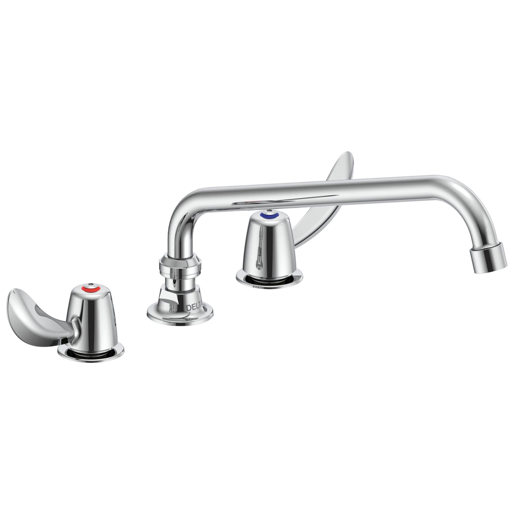 Two Handle 8 In Below Deck-Mount Faucet