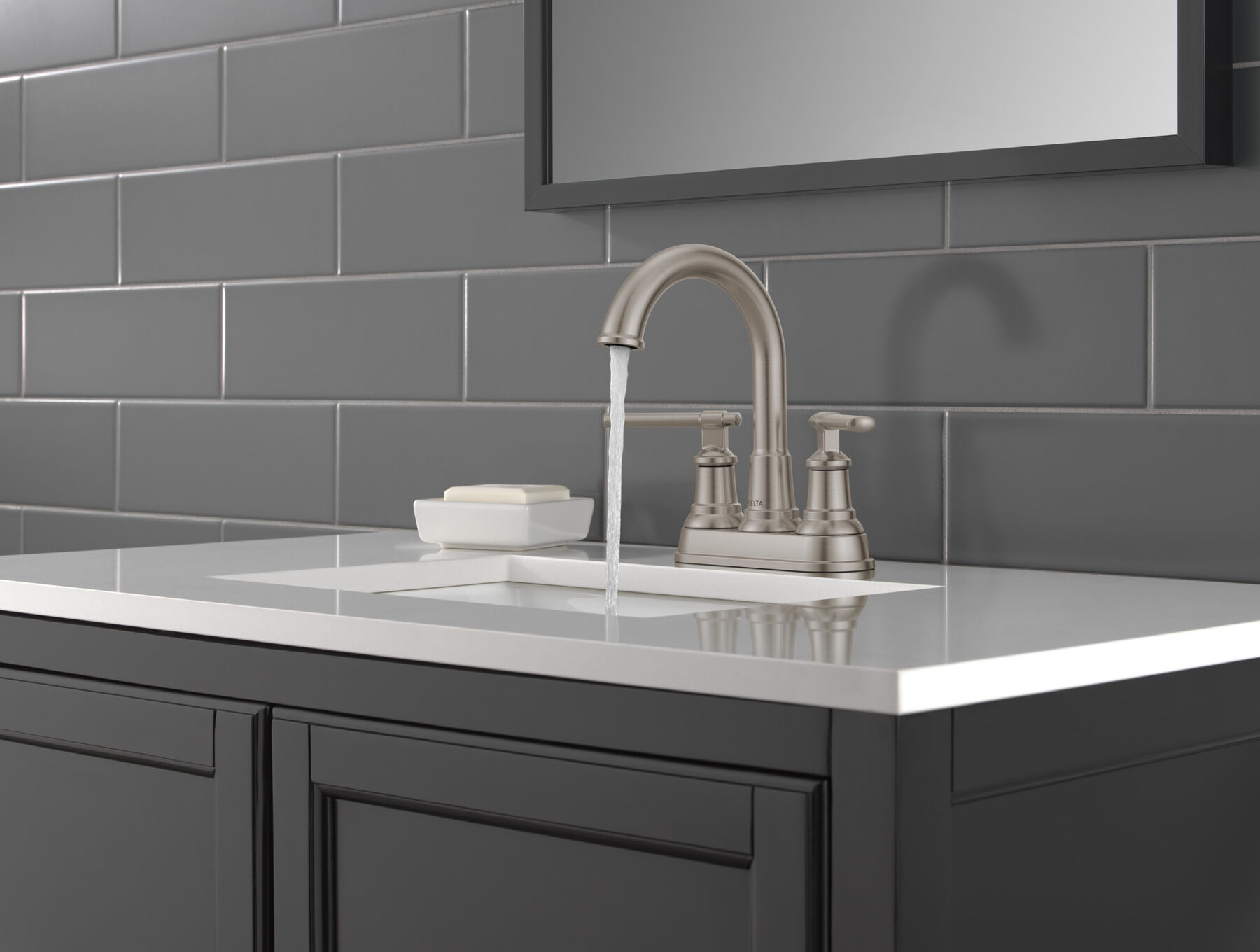 Two Handle Centerset Bathroom Faucet