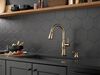 Single Handle Pull-Down Kitchen Faucet with Touch<sub>2</sub>O&reg; Technologyand Soap Dispenser