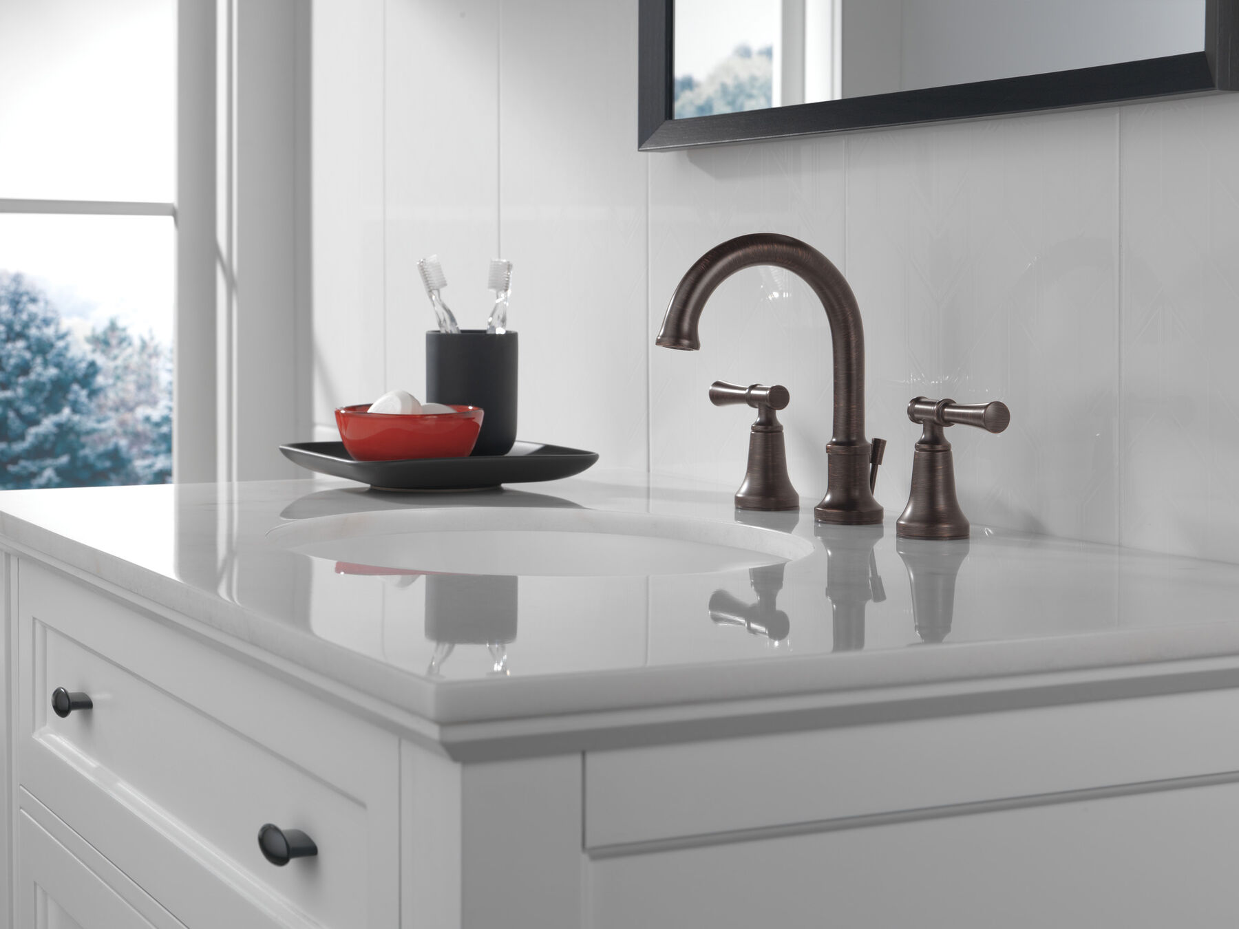 Two Handle Widespread Bathroom Faucet
