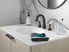 Two Handle Widespread Pull Down Bathroom Faucet