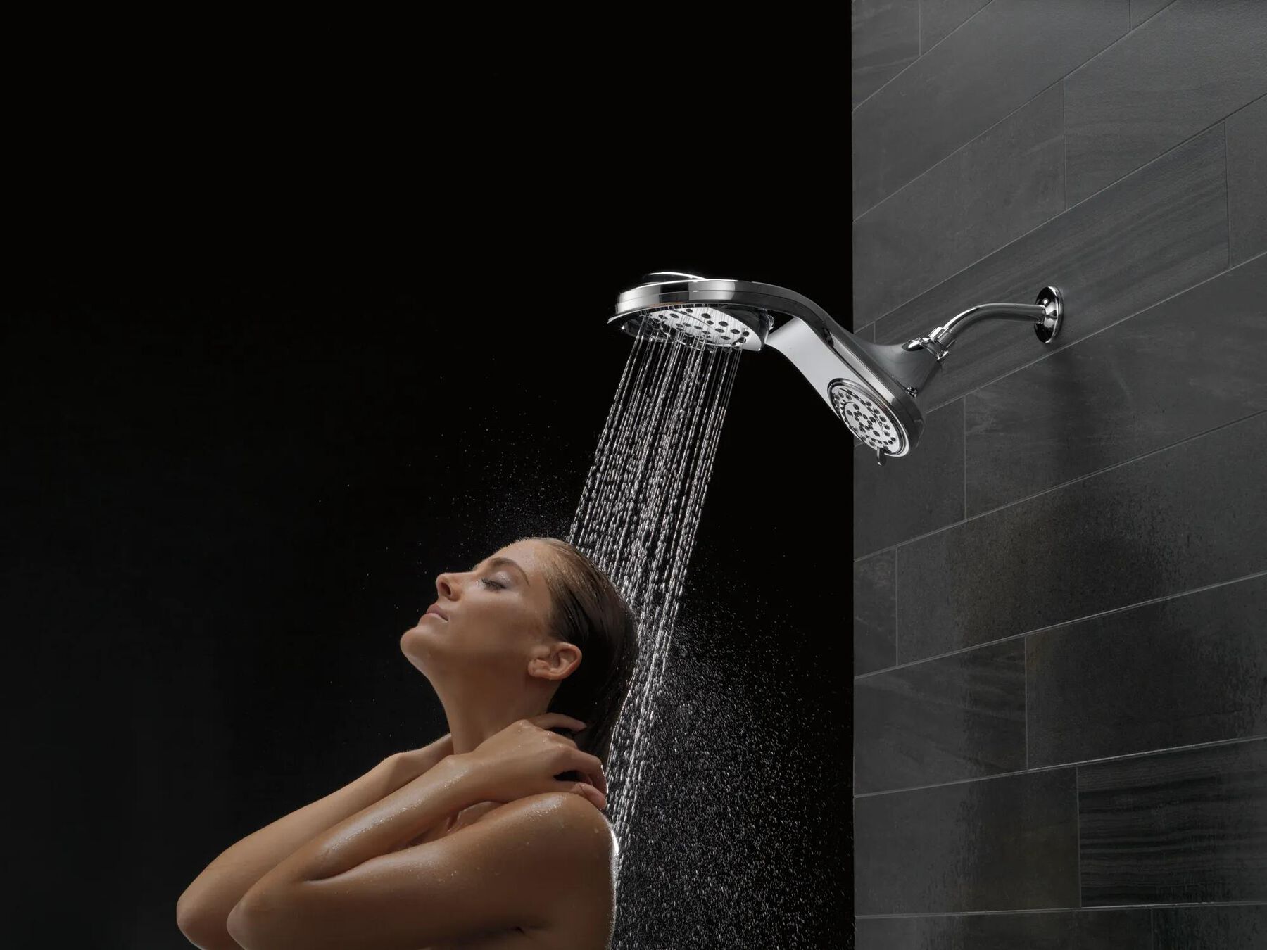 HydroRain 5-Setting Shower Head