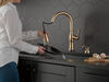 Single Handle Pull-Down Kitchen Faucet with Touch<sub>2</sub>O&reg; Technologyand Soap Dispenser (Recertified)